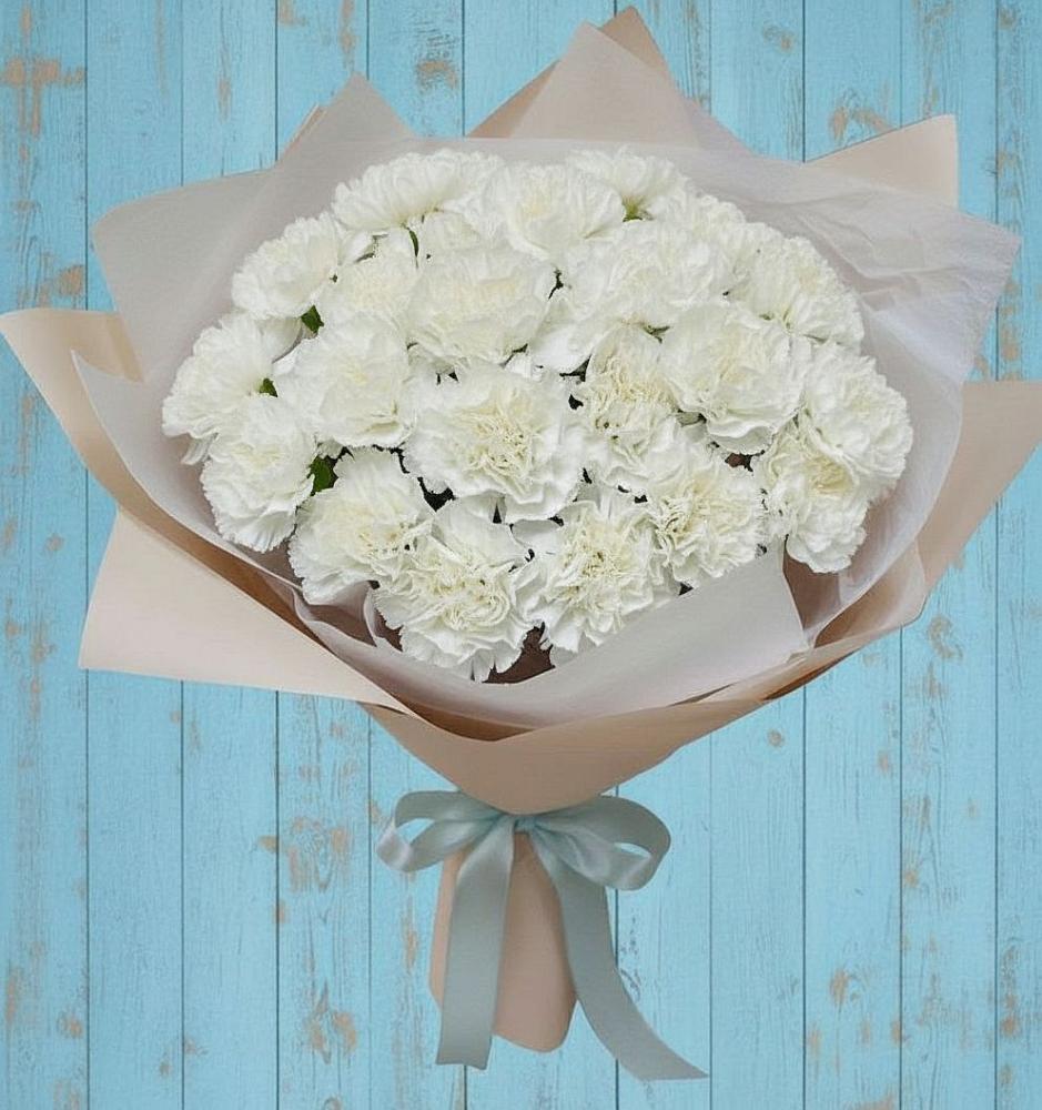 Букет цветов из: Гвоздики в Островном