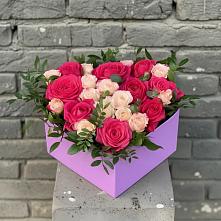Цветочная композиция из Розы в коробке в Островном