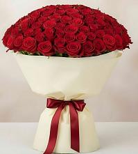 Букет 101 Красная роза Милано в Островном
