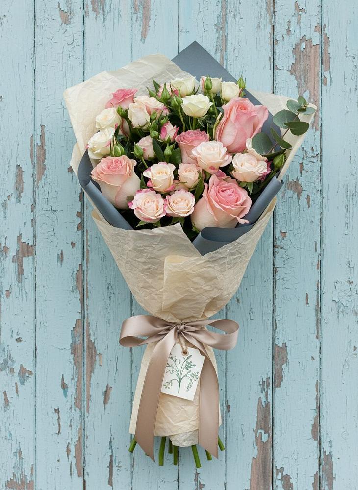 Букет цветов из: Розы в Островном