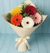 Букет цветов из:  Герберы в Островном