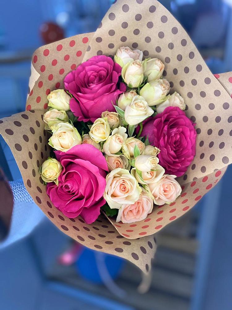 Букет цветов из: Розы в Островном