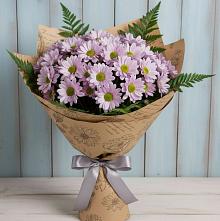 Букет цветов из:  Хризантемы #REPLACE_PRED# Островном