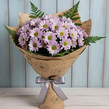 Букет цветов из:  Хризантемы в Островном