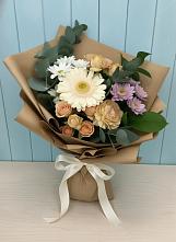 Букет цветов из:  Герберы и Хризантемы в Островном