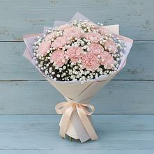 Букет цветов из:  Гвоздики в Островном