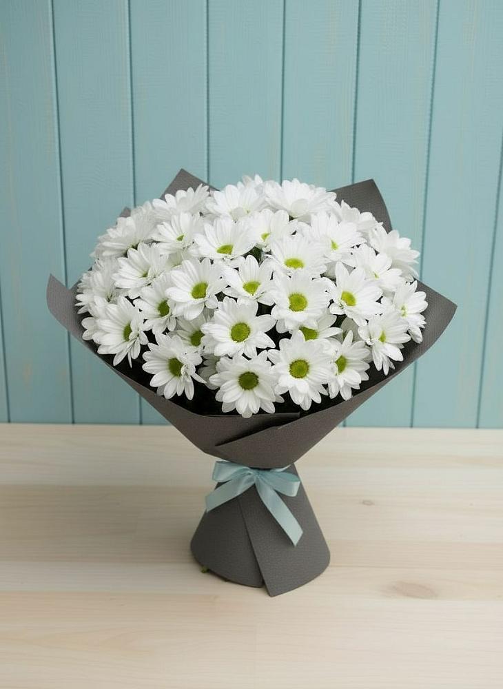 Букет цветов из: Хризантемы в Островном