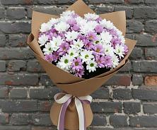 Букет цветов из:  Хризантемы в Островном