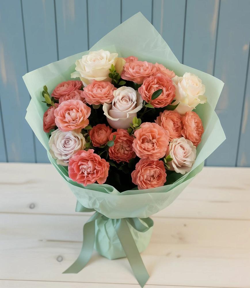 Букет цветов из: Розы в Островном