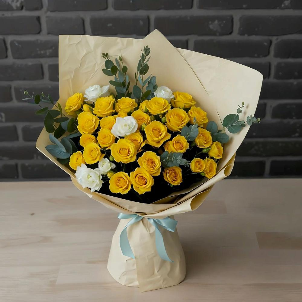 Букет цветов из: Розы в Островном