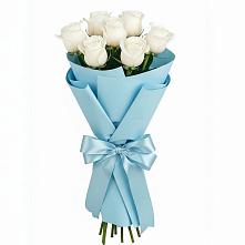 Букет 7 белых роз Проуд в Островном