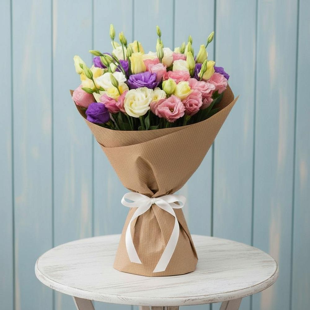 Букет цветов из: Лизиантусы в Островном