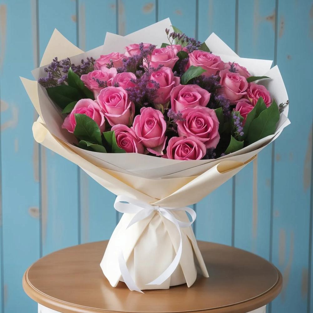 Букет цветов из: Розы в Островном