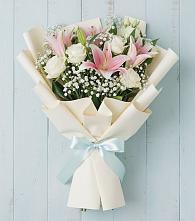 Букет цветов из:  Лилии в Островном
