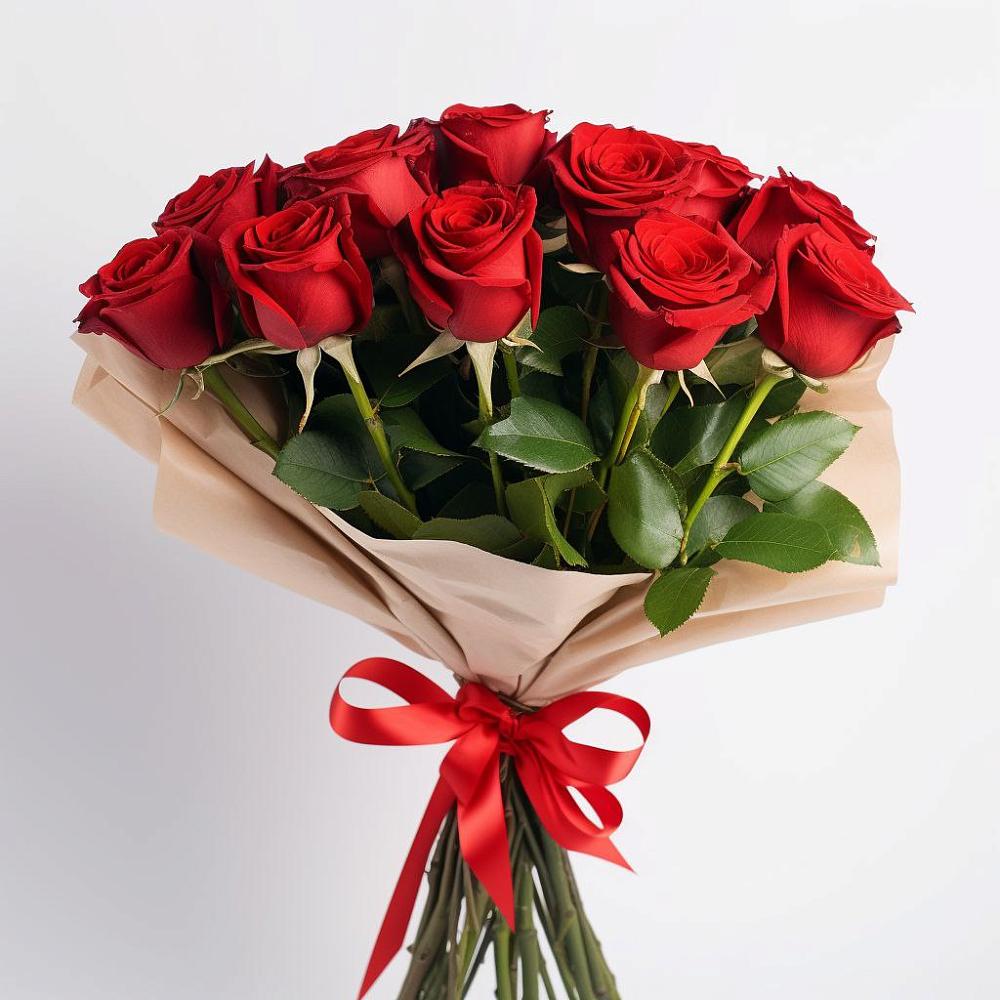 Букет 11 Красных роз Эдлесс Лав в Островном